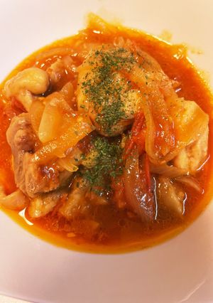 鳥もも肉の簡単トマト煮-レシピのメイン写真