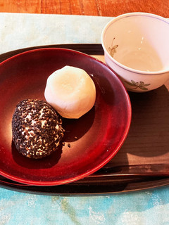 白玉粉と豆腐でレンチンあんもち♡-レシピのメイン写真