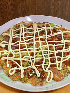 小松菜でお好み焼き-レシピのメイン写真