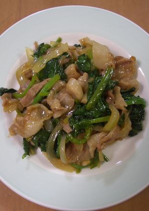 豚肉とほうれん草の炒め物-レシピのメイン写真