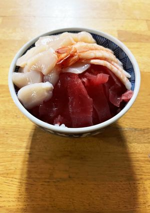 縁起のいい紅白海鮮丼-レシピのメイン写真