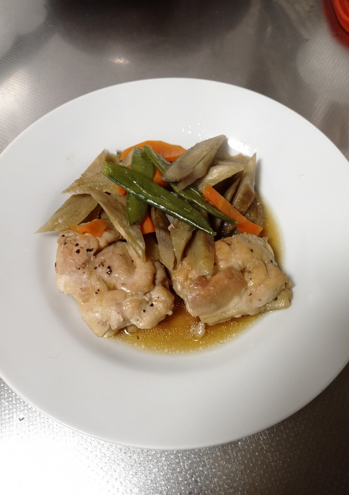 鶏肉とごぼうの煮物-レシピのメイン写真