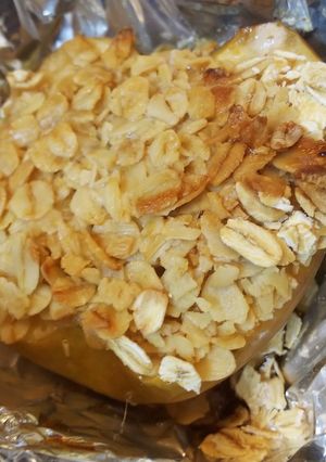 焼きリンゴオートミール添え-レシピのメイン写真