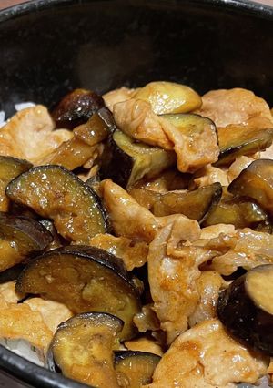 【簡単】豚と茄子の麻婆丼-レシピのメイン写真
