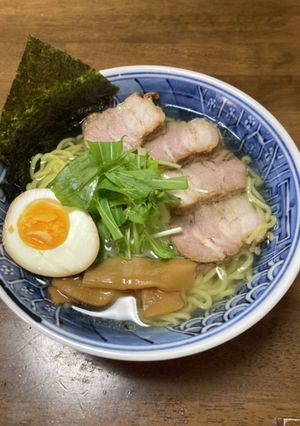 自家製スープで作る 塩ラーメン-レシピのメイン写真