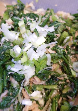 春菊とツナのあったかサラダ-レシピのメイン写真