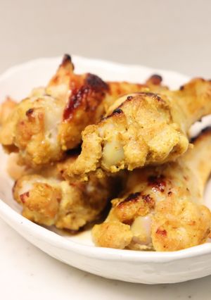 塩麹カレー粉♪シンプル鶏手羽元のグリル焼-レシピのメイン写真