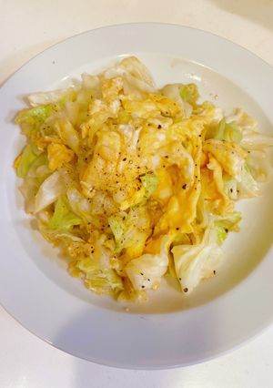 中華風♡キャベツとふんわり卵炒め-レシピのメイン写真