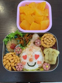 ドキンちゃんキャラ弁☆幼稚園保温庫用☆-レシピのメイン写真