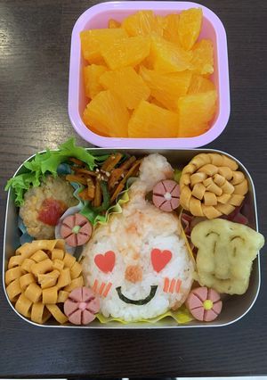 ドキンちゃんキャラ弁☆幼稚園保温庫用☆-レシピのメイン写真