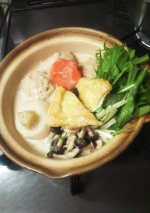 超お下品で囲む人ないのでかぶの豆乳一人鍋-レシピのメイン写真