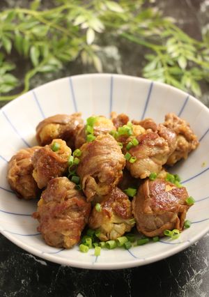 簡単！カリフラワー肉巻き　カレー風味-レシピのメイン写真