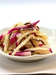 蕪の塩昆布、こんぶ茶の超浅漬け-レシピのメイン写真