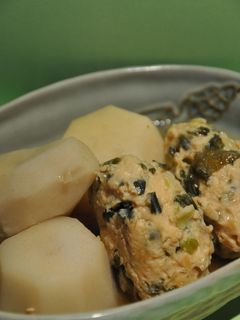 とりつくねと里いもの煮物-レシピのメイン写真
