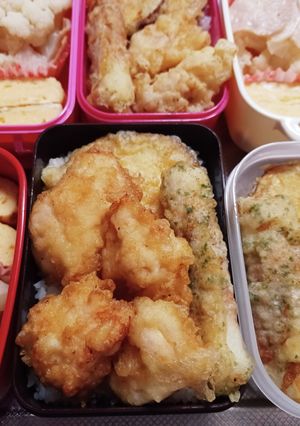 高校生息子、旦那、娘弁当(12/5)-レシピのメイン写真