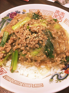 レンジで簡単♪小松菜とひき肉ごはん-レシピのメイン写真
