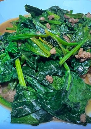調味料だけ簡単中華風ホウレン草バター炒め-レシピのメイン写真