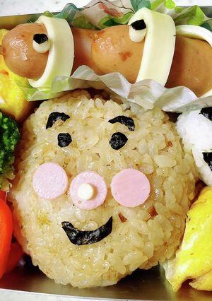 アンパンマンとこむすびまん-レシピのメイン写真