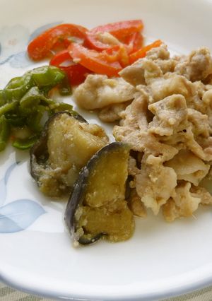 豚肉と揚げナスの味噌煮-レシピのメイン写真