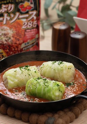 ロールキャベツのミートソース焼き-レシピのメイン写真