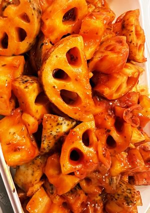 蓮根のピリ辛ケチャップ酢炒め-レシピのメイン写真