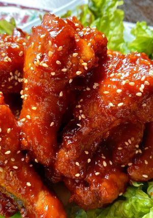 絶品！旨辛ヤンニョムチキン(手羽元)-レシピのメイン写真