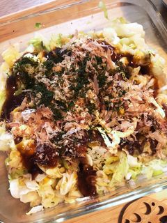 ヘルシーレンジでお好み焼き風-レシピのメイン写真