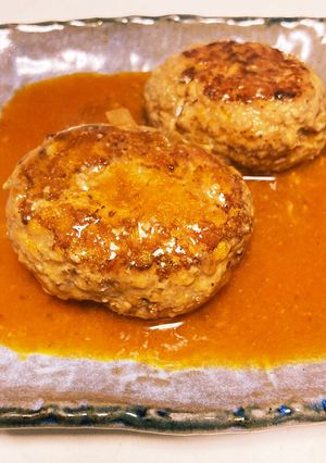 ヘルシーかさ増し煮込みハンバーグ-レシピのメイン写真