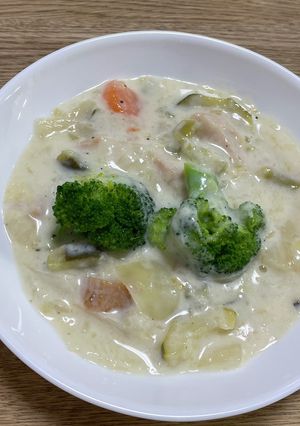 野菜のクリームシチュー　ズッキーニ-レシピのメイン写真