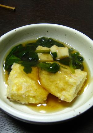 揚げ豆腐のほうれん草あん-レシピのメイン写真