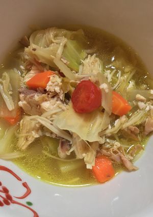 ぶりと野菜たっぷりのカレー粉スープ-レシピのメイン写真