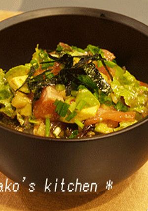 中華風！マグロ&アボカド丼-レシピのメイン写真