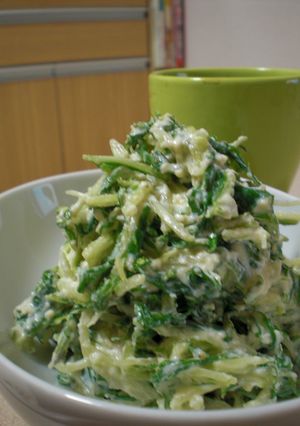 水菜と豆腐の白和え　☆わさび味☆-レシピのメイン写真