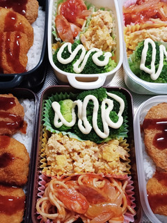 高校生息子、旦那、娘弁当(12/6)-レシピのメイン写真