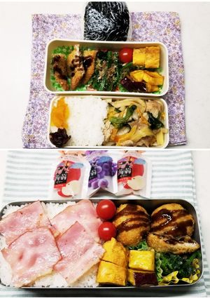 鯵フライ&コロッケ弁当(12.6)-レシピのメイン写真