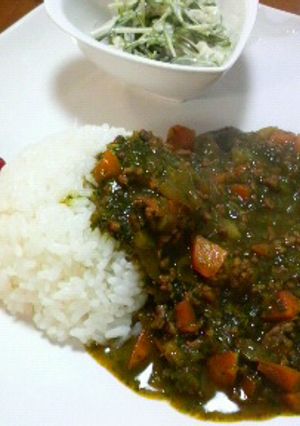 15分で出来る！ほうれん草のカレー-レシピのメイン写真