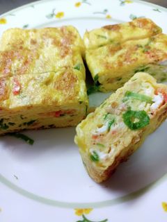 お弁当に✿カラフル〜な玉子焼き-レシピのメイン写真