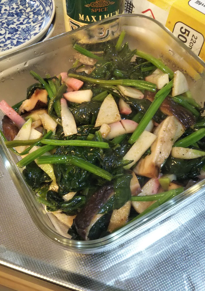 ほうれん草の炒め物-レシピのメイン写真