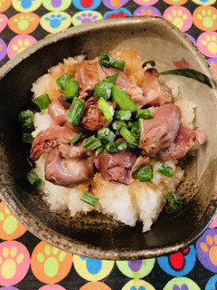 大根消費●炙り砂肝のおろしポン酢おつまみ-レシピのメイン写真