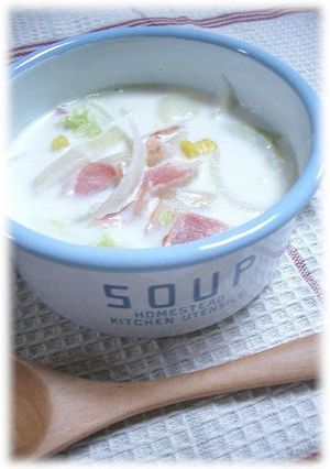 朝食に♪白菜のミルクスープ-レシピのメイン写真