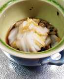 白菜と塩昆布のレンチン重ね蒸し