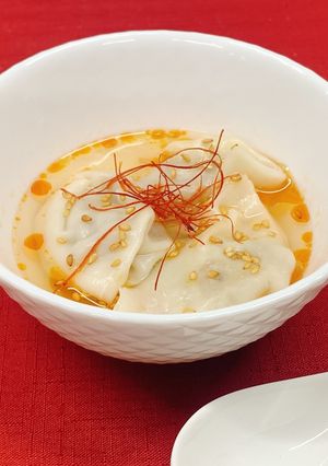 ごまたっぷり!水餃子スープ-レシピのメイン写真