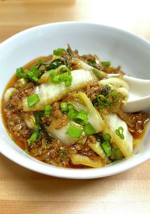 白菜のそぼろあん-レシピのメイン写真