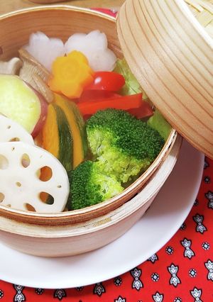 蒸籠☆野菜蒸し-レシピのメイン写真