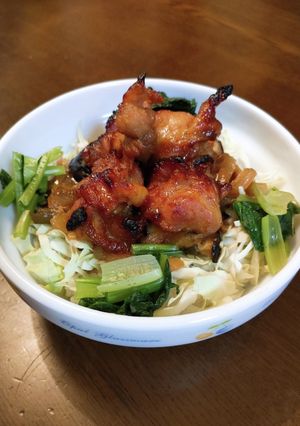 甘旨〜！味噌味焼き鳥丼-レシピのメイン写真