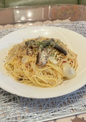 イワシのオイル漬けを使ったペペロンチーノ-レシピのメイン写真