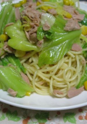 春色☆キャベツとツナのパスタ-レシピのメイン写真