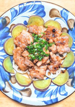 豚バラ肉と薩摩芋と蓮根の中華蒸し-レシピのメイン写真