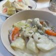 【大量消費】根菜と鱈のクリームシチュー