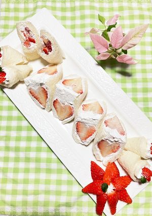 3種のいちごサンド-レシピのメイン写真